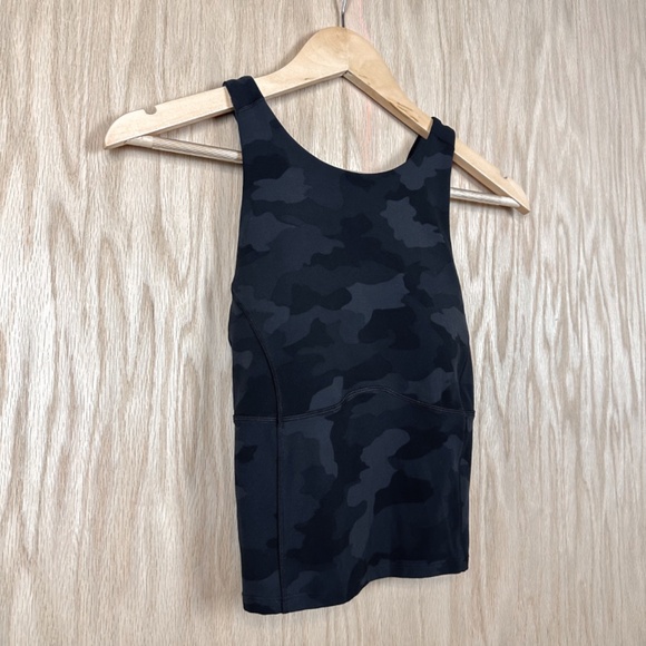 Lululemon Key To Balance Tank Top Heritage 365 Camo Deep Coal Multi - Picture 7 of 10